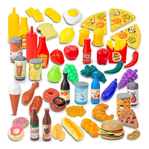 Toyvelt Juego De Comida De Juego De 70 Piezas Para 0