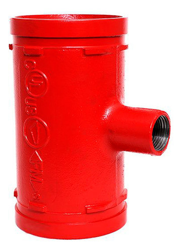 Tee Reducida Roscada 21/2*1 Para Caño Incendio 0