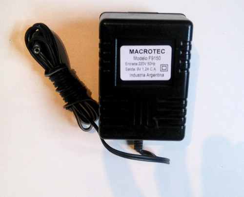 Trasformador  9v 1.2 Amp. (alterna) 220v 50hz 0