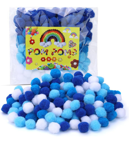 Pom Poms De 2,5 Cm, 150 Piezas, 4 Colores Para Manualidades 0