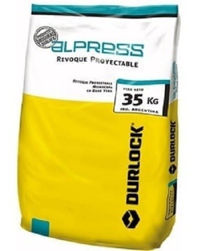Yeso Alpress Proyectable Durlock X 35 Kg 0