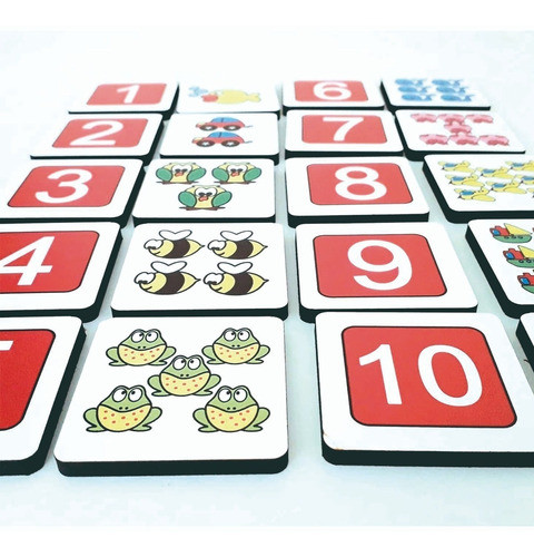 Juego De Asociación Número Cantidad Inic. Matemática Didacti 0