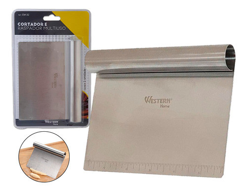 Inox Espatula Cortador Raspador Massa Legumes Chocolates 0