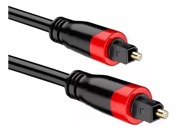 Cable Optico Audio Digital Fibra Toslink Plug A Plug 1 Metro 0