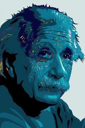 Albert Einstein - Fisica Y Ciencia - Lámina 45x30 Cm. 0