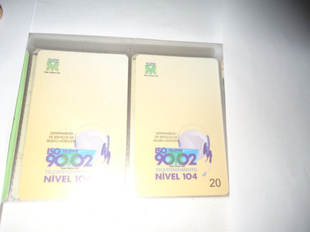 Cartão Telefônico-série Iso 9002-nivel-104-(l-2)-c/camisinha 0
