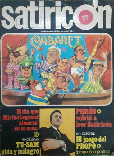 Revistas Satiricón - Varios Números 0