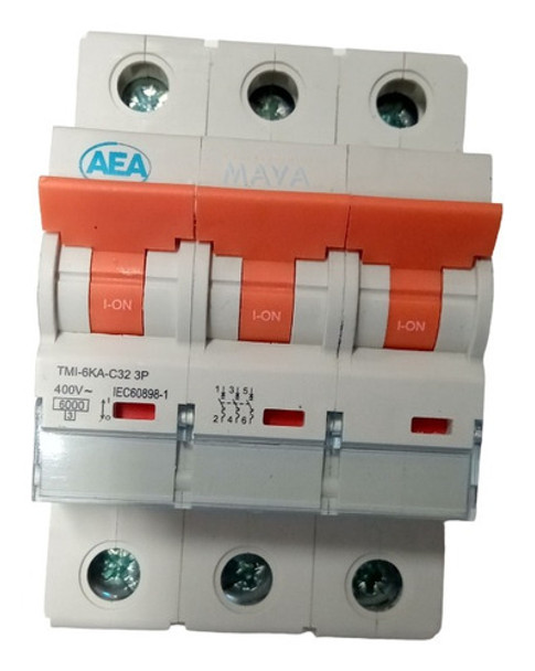 Llave Termica Trifasica 32a 3x32a 6ka Aea 0