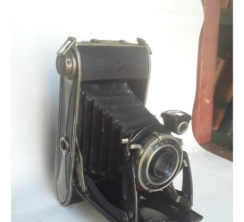 Cámara Vintage Antigua Con Estuche De Cuero 0