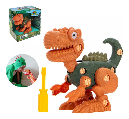 Brinquedo Dinossauro Monta E Desmonta Criativo Educativo 0