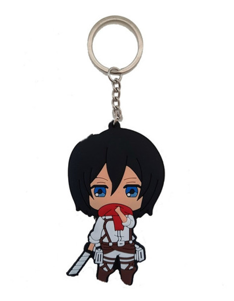 Llavero De Goma Mikasa Ackerman - Anime : Shingeki No Kyojin 0