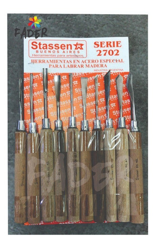 Stassen Juego De Gubias X10 De Acero 2702 - B. Norte 0