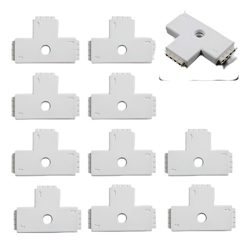 10pcs 4 10mm Sin Soldadura Carpintero T Conector De 5050 Rgb 0