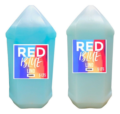 Shampoo + Acondicionador Red Blue Lino X 5 Lts Combo 0
