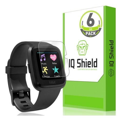 Iqshield Fitbit Versa Protector De Pantalla (paquete De 6), 0