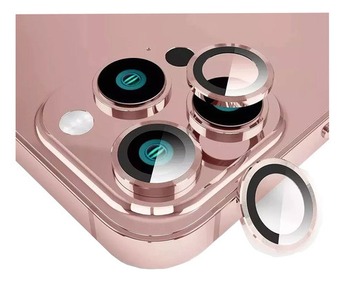 Protector Cámara Trasera Color Rosa Para iPhone 15 Pro Max 0
