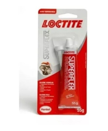 Loctite Silicona Superflex Rojo Alta Temperatura 55g 0