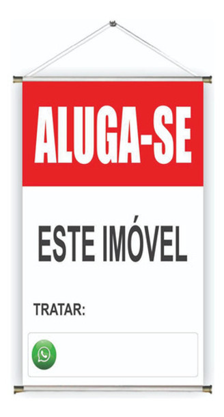 Banner Pronta Aluga-se Ref 451 45x70 Cm (arte Pronta) 0