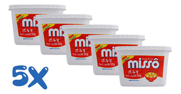 5 Uni Missoshiro Aka Sakura Massa De Soja 500g  - Tetsu 0 5 Uni Missoshiro Aka Sakura Massa De Soja 500g  - Tetsu 0