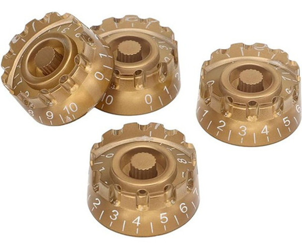 Pack 4 De Perillas Les Paul Numerada Pk03 Dorada Cool Parts 0