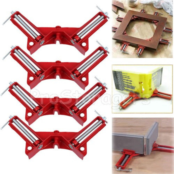 4pcs 90 Grados Ángulo Recto Inglete Cuadro Estructura Esquin 0