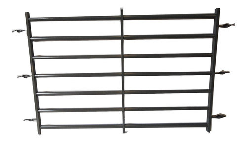 Reja Tubo Horizontal Para Ventana 150x110 Eco Dentro De Mucheta 0