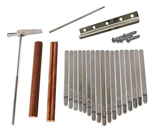 Liyafy Paquete De 17 Llaves Kalimba Diy Keys Bridge Kit Con 0