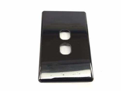 Tapa Tecnova Para 2 Modulos Con Bastidor Negro 0