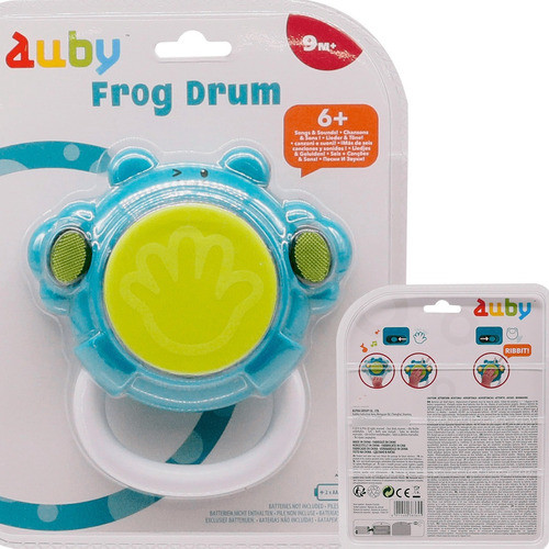 Brinquedo Bebe Mordedor Tambor Musica Luz Primeira Infância 0