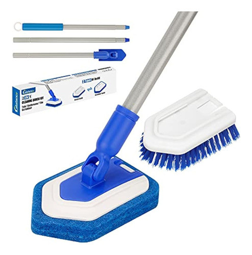 Cepillo De Ducha Lalafancy Con Mango Extensible Largo 46'' - 0