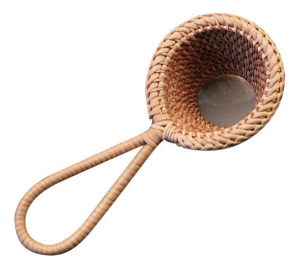 Filtro De Infusor De Chá De Vime De Alça Longa Leakage Mesh 0