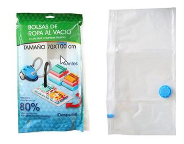 Bolsa Ropa Vacio Aspirable 70x100cm Hermetica Guardado/ 48 U 0