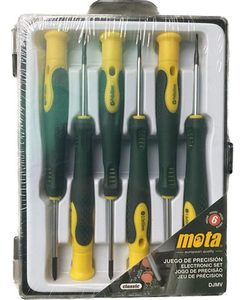 Juego 6 Destornilladores Precision Plano Phillips Mota Djmv 0