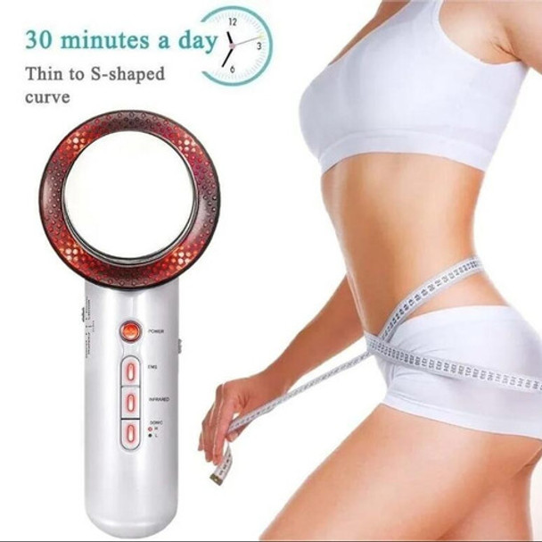 3 Em 1 Ultrasonic Ems Corpo Emagrecimento Massager 0