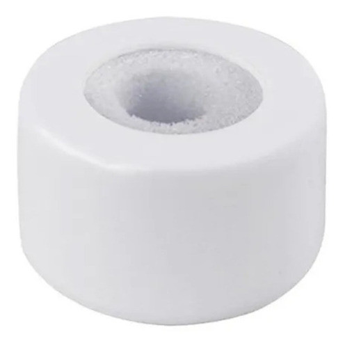 Canopla De Acrílico Para Microfone Redonda Branca 0