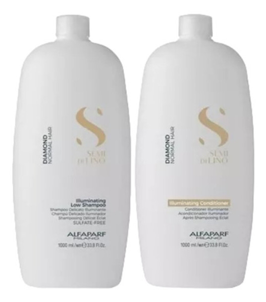 Kit Alfa Parf Diamond Extra Brillo, Shampoo Y Acondicionador 0