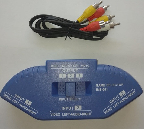 Selector De Audio Y Video (3 Vias) Elitrec 0