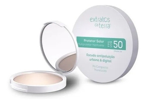 Pó Compacto Antioleosidade Fps 50 Extratos Da Terra + Brinde 0