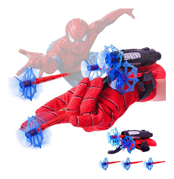 Kit C/ 2 Luva Homem Aranha Lança Teia Brinquedo Infantil 0