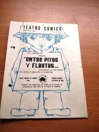 Programa Teatro Comico Entre Pitos Y Flautas Tito Piñeiro 0