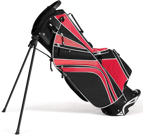 Bolsa Con Soporte Para Palos De Golf  Officejoy - Rojo 0