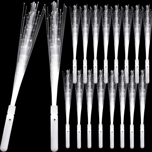 Varita De Fibra Óptica Led Blanco, 35 Cm, Paquete De 24 Unid 0