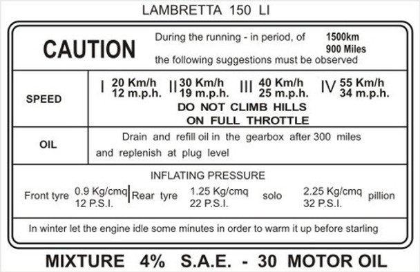 Calco Para Motoneta Lambretta 0 Calco Para Motoneta Lambretta 0