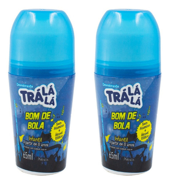 Desodorante Roll On Infantil Bom De Bola 65ml (2 Uni) 0 Desodorante Roll On Infantil Bom De Bola 65ml (2 Uni) 0