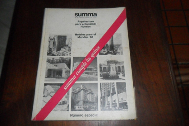 Revista Summa  Hoteles Mundial 1978 Arquitectura Hotel 0