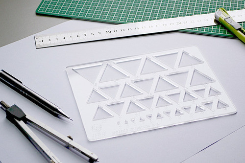 Gabarito De Triângulos Mod D-17 Em Acrílico - Fenix 0