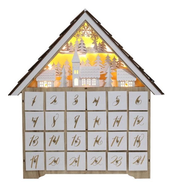 Pioneer-effort - Calendario De Adviento De Madera Con 24 Caj 0