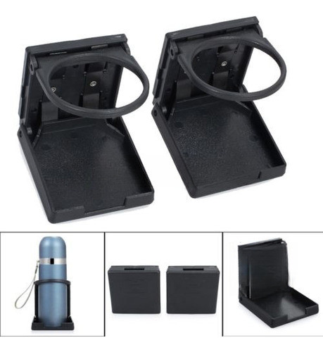 2 X Universal Ajustable Plegable Taza Beber Soporte Coche Ca 0