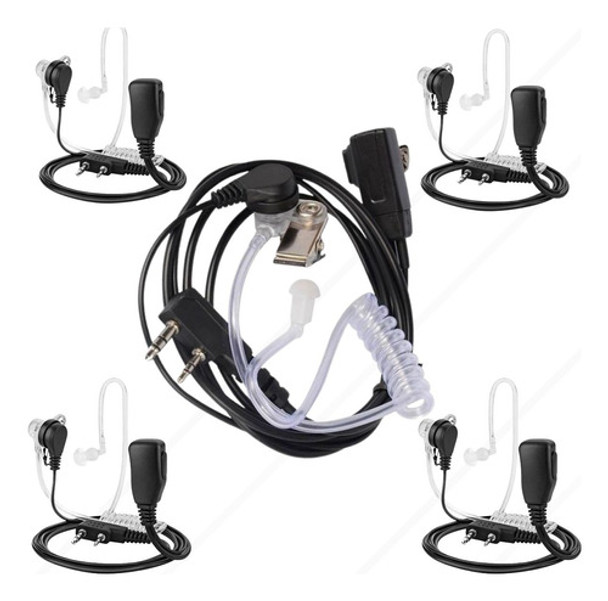 5 Fone Ouvido De Silicone De Walk Talk Baofeng Uv5r Uv6 777s 0