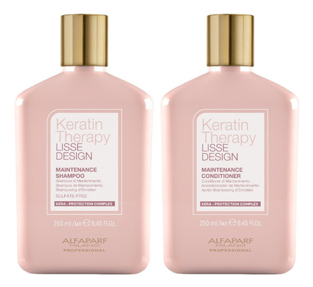 Alfaparf Liss Design Kit Shampoo Acondicionador Alisados 3c 0